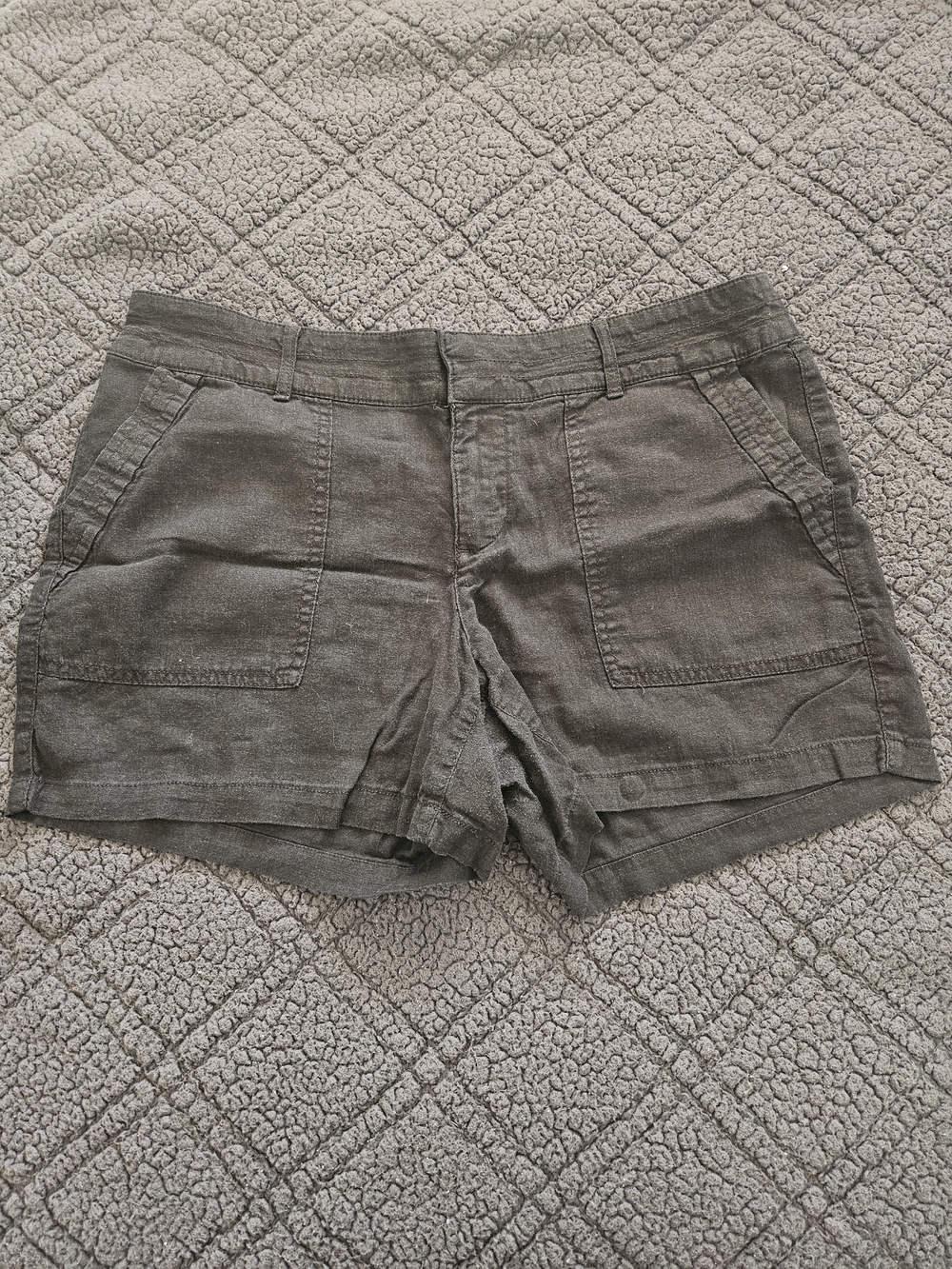 Apt. 9 Black Utility Linen-Blend Cargo Shorts